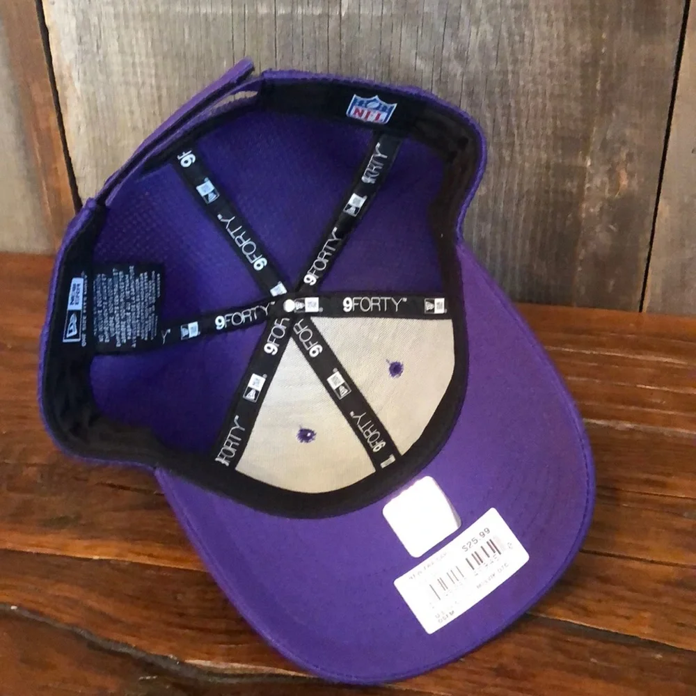 New Era Purple Minnesota Vikings U-Line Custom 9FORTY Adjustable Hat